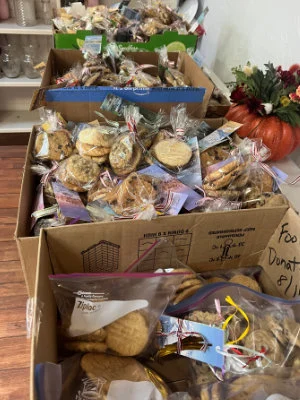 Boxes of cookie packages