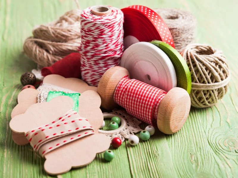 Craft Supplies on a table