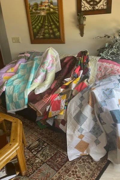 Quilts created by the SYNC Nifty Needles Group