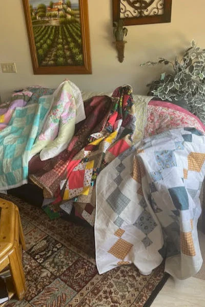 Quilts created by the SYNC Nifty Needles Group