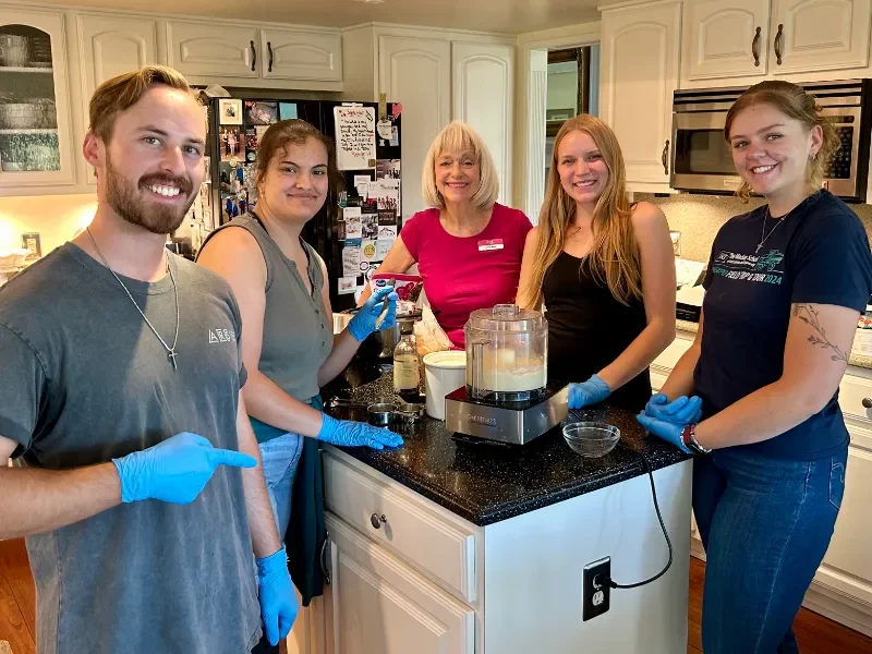 SYNC members bake cookies with members of InterVarsity Christian Fellowship