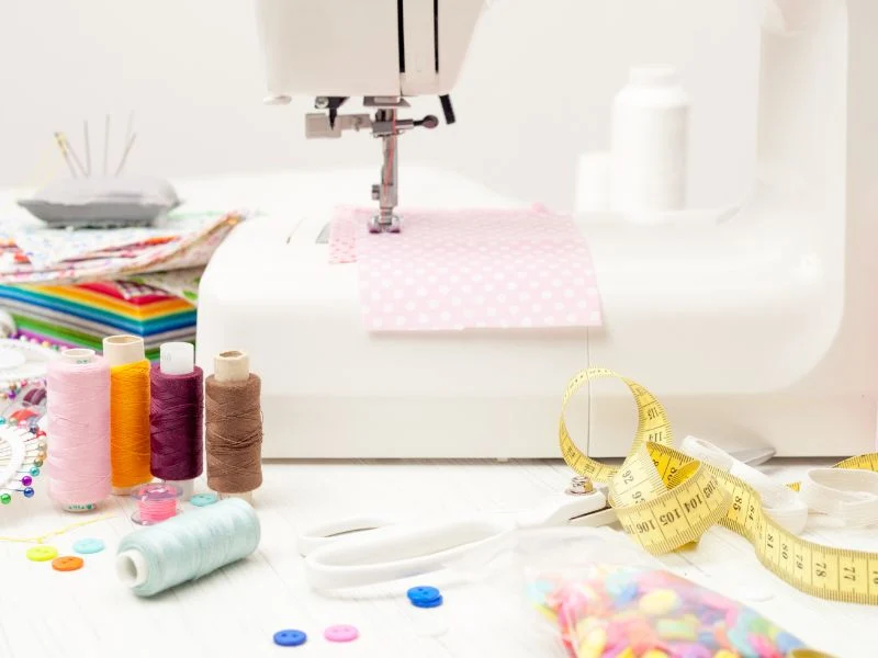 Sewing machine and sewing supplies