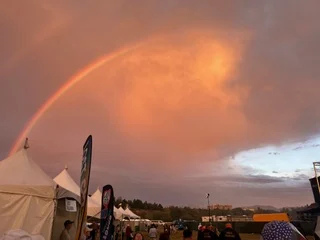 Rainbow in the sky at CityFest 2025